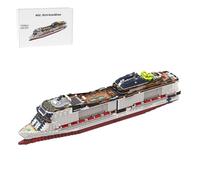 MasterBrickPlay Tecnica modellismo nave, 7319 nave da crociera italiana militare corazzata giocattolo da costruzione, tecnica navi da guerra battleship mattoncini da costruzione per adulti