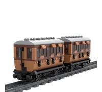 MasterBrickPlay Tecnica treno mattoncini da costruzione, 414 pezzi, set di costruzione per treno merci, treno merci, regalo per adulti