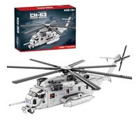 MasterBrickPlay Tecnologia elicottero blocchi di costruzione, MOC-127265 CH-53E Militare Tema MOC Aereo Giocattoli, Elicottero Militare Blocchi di bloccaggio Regali per adulti (2192 pezzi)