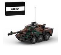 MasterBrickPlay Tecnologia Kit di mattoncini da combattimento per veicoli da combattimento, MOC-110138 AMX-10RC MOC fanteria veicolo da combattimento giocattolo militare, blocchi da combattimento (634