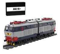 MasterBrickPlay Train Blocchi da costruzione tecnica, 1958 pezzi italiani E-656, set locomotiva modello, giocattolo da costruzione, treno, regalo per adulti e ragazzi (versione statica)