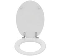 MASTERBRICO Copriwater Dolomite Perla Classic - Tavoletta WC Originale Bianco - Sedile WC J104600 con Cerniere in Acciaio Inox