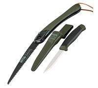 MASTERBRICO Sega Pieghevole per Giardinaggio Potatura Bushcraft Cacciatori e Campeggiatori, Temprata a Basso attrito e Rivestimento Antiruggine Bacho LAP-KNIFE