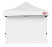 MasterCanopy 3 x 3 m laterale/parete laterale senza finestra per gazebo pieghevole, antivento, impermeabile, bianco