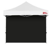 MasterCanopy Pannello laterale/parete laterale senza finestra, per gazebo pop-up da 3 x 3 m, tenda canopy, antivento, impermeabile, colore nero