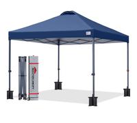 MASTERCANOPY Tenda a baldacchino pieghevole resistente con borsa a rotelle (10 x 10, blu navy)
