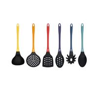 MasterChef Set Utensili Cucina con Mestoli, Spatola, Cucchiaio, Leccapentole, Set Pasticceria e Altro AntiGraffio e Resistente al Calore, Casa Accesori Antiaderente, Multicolore