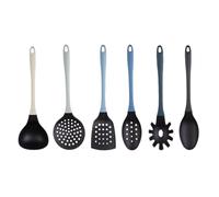 MasterChef Utensili Cucina con Mestoli, Spatola, Cucchiaio, Leccapentole, Set Pasticceria e Altro AntiGraffio e Resistente al Calore, Casa Accesori Antiaderente, Blu, Nylon, Blue