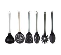 MasterChef Set Utensili Cucina con Mestoli, Spatola, Cucchiaio, Leccapentole, Set Pasticceria e Altro AntiGraffio e Resistente al Calore, Casa Accesori Antiaderente, Grigio