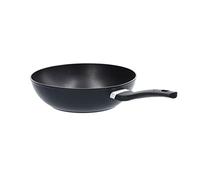 MasterChef Wok Antiaderente 28cm, Padella Aluminio, per Salta e altro, Cinese, Induzione el altro, Tutti i Piani, Antigraffio, Lavabile in Lavastoviglie, Nero
