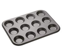 MasterClass 12 fori per crostata di mele cotogne con antiaderente PTFE, PFOA e BPA, robusto acciaio al carbonio spesso 1 mm, teglia per crostata di marmellata 32 x 24 cm