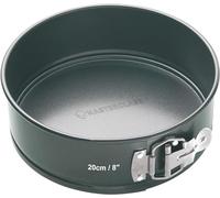 MasterClass 20 cm Springform Cake Tin con PTFE, PFOA e BPA Free Non Stick, Robusto 1 millimetri di spessore in acciaio al carbonio e base sciolta, 8 pollici teglia rotonda, Grigio