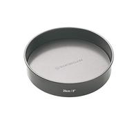 MasterClass 20cm Loose Based Sandwich Tin con PTFE, PFOA e BPA Free Non Stick, robusto 1 millimetri di spessore in acciaio al carbonio, 8 pollici teglia rotonda per torte, grigio