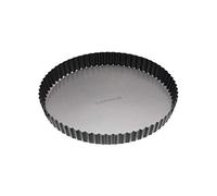 MasterClass 28cm Loose Bottomed Tart Tin, Fluted Round Quiche Pan con PTFE, PFOA e BPA Free Non Stick, Robusto 1mm Thick Carbon Steel, 11 Inch
