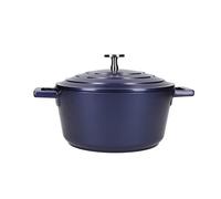 MasterClass Casseruola piccola con coperchio, 2,5L/20cm, in alluminio fuso leggero, sicura per forno e piano cottura a induzione, blu