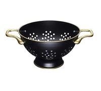 MasterClass Colapasta in acciaio inox, nero opaco / effetto ottone, 25 cm
