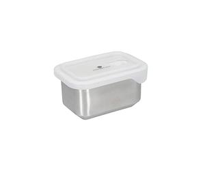 MasterClass Contenitore all-in-one in acciaio inox con coperchio e antiaderente senza PTFE, PFOA e BPA, sicuro per forno, congelatore e microonde - 750 ml, argento