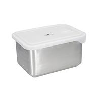MasterClass Contenitore all-in-one in acciaio inox con coperchio, sicuro per forno, freezer e microonde - 2,7 L
