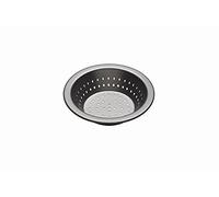 MasterClass Crusty Bake 10 cm Pirofila forata con PTFE, PFOA e BPA Free Non Stick, Tin 4 Inch Round, Robusto acciaio al carbonio da 1 mm, Nero