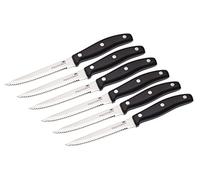 MasterClass Coltelli da bistecca Deluxe set di 6, nero