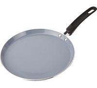 MasterClass Eco Induction Crepe / Pancake Pan con antiaderente più sano e senza PTFE, PFOA e BPA, alluminio / ferro, nero / blu, 24 cm