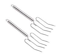 MasterClass Forchette per carne in acciaio inossidabile (set di 2), argento