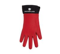 MasterClass Guanto da forno in silicone impermeabile e resistente al calore con dita - Rosso