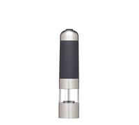 MasterClass Macina sale e pepe elettrica regolabile con luce, 22 cm (8,75''), nero/argento/trasparente
