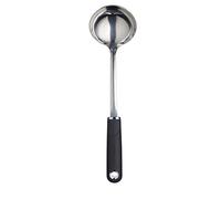 MasterClass Mestolo per zuppa con impugnatura morbida, acciaio inox, 34 cm