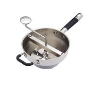 MasterClass Mulino per alimenti, produttore di purè e purea, tritatutto manuale per alimenti e verdure, acciaio inox, 43,5 x 21 x 19,5 cm