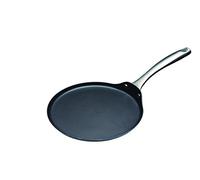 MasterClass Padella per crêpe e pancake antiaderente in acciaio al carbonio, per preparare pancake, frittate e Tawa Roti, senza PTFE, PFOA e BPA, lavabile in lavastoviglie, 24 cm - Nero
