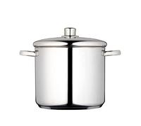 MasterClass Pentola con Coperchio 8,5L/24cm, a Prova di Induzione, Acciaio Inox, Argento