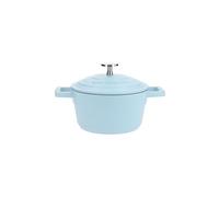 MasterClass - Piccola casseruola in alluminio pressofuso, coperchio auto-irrorante, leggera, antiaderente, tonda, blu, da fornello e forno, per pasti e curry, adatta a lavastoviglie, 16 cm, 1,4 l