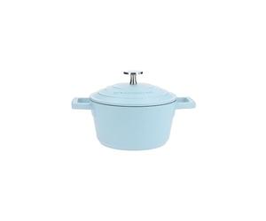 MasterClass - Piccola casseruola in alluminio pressofuso, coperchio auto-irrorante, leggera, antiaderente, tonda, blu, da fornello e forno, per pasti e curry, adatta a lavastoviglie, 16 cm, 1,4 l
