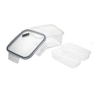 MasterClass Recycled Eco Snap Contenitore per alimenti con divisorio rimovibile, 800 ml, inserto in cartoncino