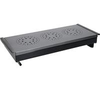 MasterClass Scaldavivande a Candela Triplo da Tavolo Professionale, Acciaio al Carbonio, Taglia Piccola, (4-5 pollici), Nero/Grigio