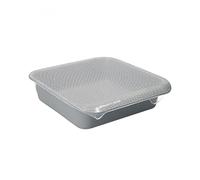 MasterClass Set di 4 Coperchi Elastici in Silicone Eco Sostenibile da 25 cm e 15 cm, Privo di BPA, Riutilizzabili, Adatti per Coprire gli Alimenti