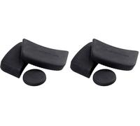 MasterClass Set di manici per padelle per casseruole in alluminio fuso, silicone Easy Grip, 3 pezzi, nero (Confezione da 2)