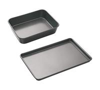 MasterClass Set di pentole con teglia per arrosti e teglia grande senza PTFE, PFOA e BPA, robusto acciaio al carbonio spesso 1 mm, 2 pezzi