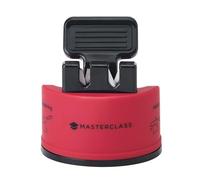 MasterClass Smart Sharp Affilacoltelli doppio con 2 frese per affilare e affilare coltelli in acciaio inox e ceramica, rosso