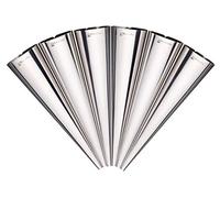 MasterClass Stampi a cono per crema, in acciaio inox, modellatori di coni per pasticceria, in confezione blister, set da 6 pezzi, argento, 14 cm