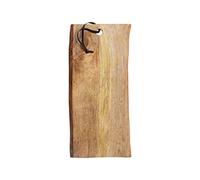 MasterClass Tagliere grande in legno di mango rustico, 23 x 50 cm (9" x 19,5"), marrone