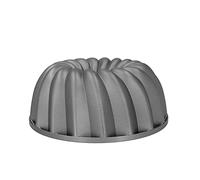 MasterClass Teglia decorativa per torte 24 cm, padella in alluminio fuso antiaderente e antigraffio, stampo decorativo per torte con design a vortice, resistente e leggero, grigio