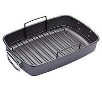 MasterClass Teglia per arrostire con cestello, piatto per arrostire per forno e piano cottura, resistente, antiruggine, senza PTFE, PFOA e BPA, lavabile in lavastoviglie, 20 anni di garanzia, 40x28cm