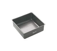MasterClass Teglia per torte da 15 cm con rivestimento antiaderente senza PTFE, PFOA e BPA, robusto acciaio al carbonio spesso 1 mm, teglia quadrata piccola da 6 pollici, grigio