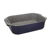 MasterClass Teglia Profonda per Arrosti con Manici, in Alluminio Pressofuso Leggero, per Forno e Induzione, Colore Blu Metallizzato, 41 x 26 cm