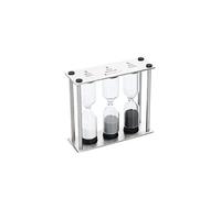 MasterClass Timer da Cucina a Clessidra Triplo, Acciaio Inox, Argentato, 9 x 12 x 16 cm
