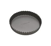MasterClass Tortiera / Teglia per Quiche Scanalata Antiaderente con Base Removibile Rotonda, 20 cm (8")