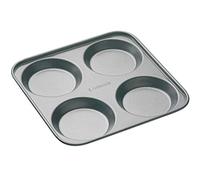 MasterClass Vassoio per Yorkshire Pudding a 4 fori con antiaderente senza PTFE, PFOA e BPA, robusto acciaio al carbonio spesso 1 mm, , 24 cm