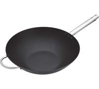 MasterClass Wok Carbon, antiaderente, acciaio al carbonio, padella Wok da 8 litri, 35,5 cm (14''), nero